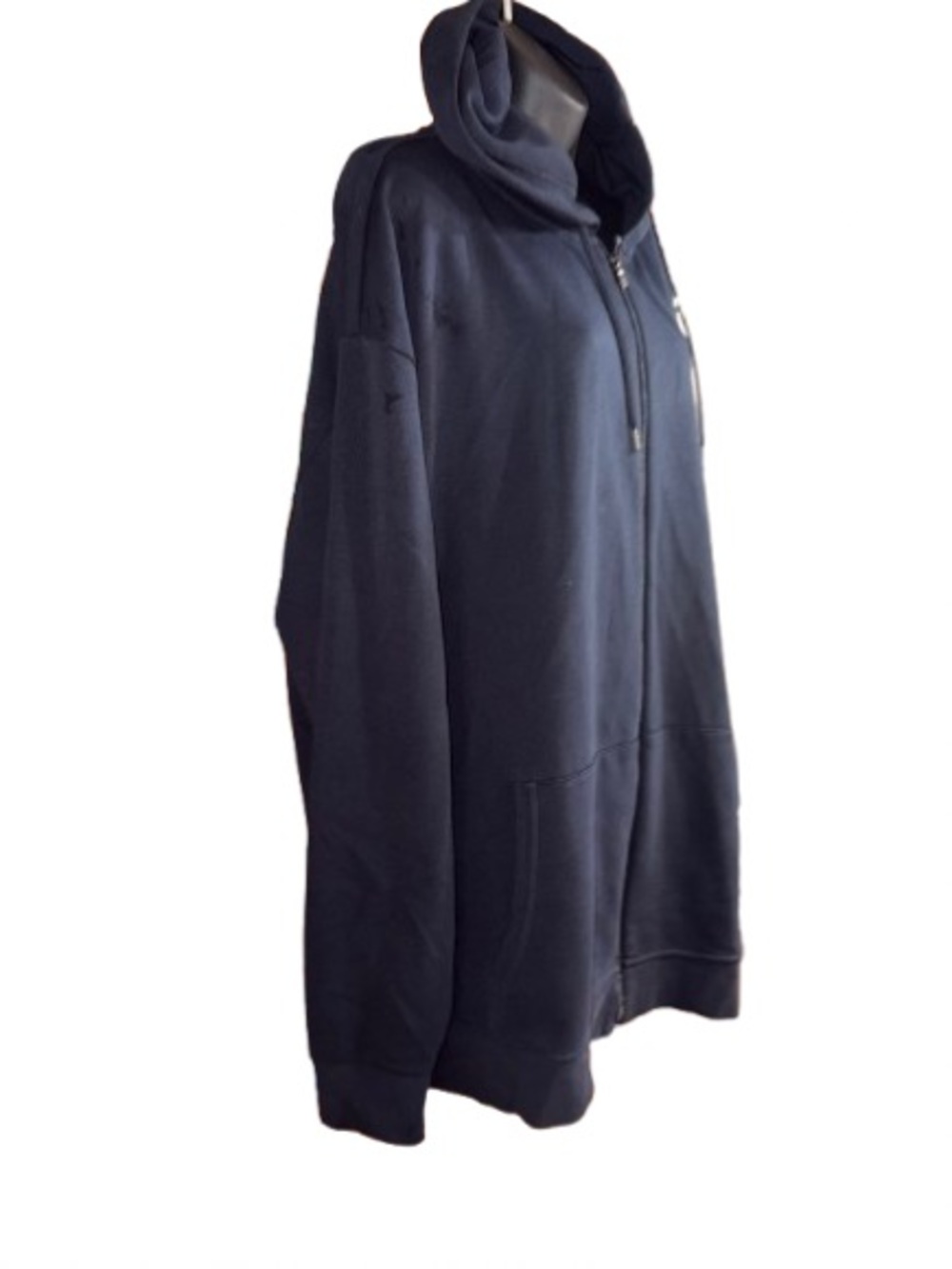 Ralph Lauren Double Knit Navy Blue Hooded jacket 3x - Picture 4 of 9